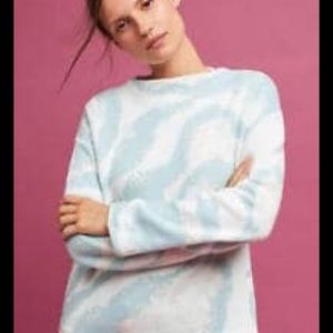 Anthropologie Sleeping on Snow Intarsia Med